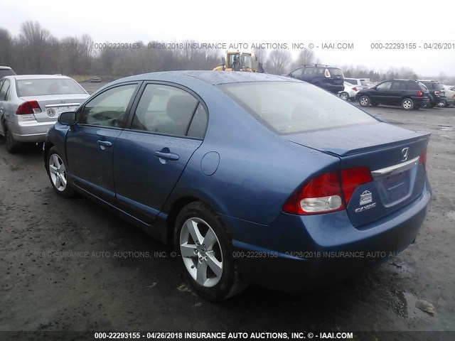 2HGFA1F63BH549653 - 2011 HONDA CIVIC LX-S ლურჯი ფოტო 3