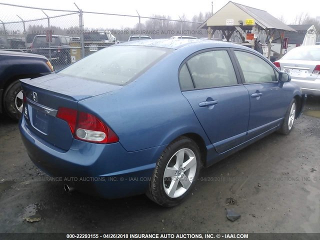 2HGFA1F63BH549653 - 2011 HONDA CIVIC LX-S ლურჯი ფოტო 4
