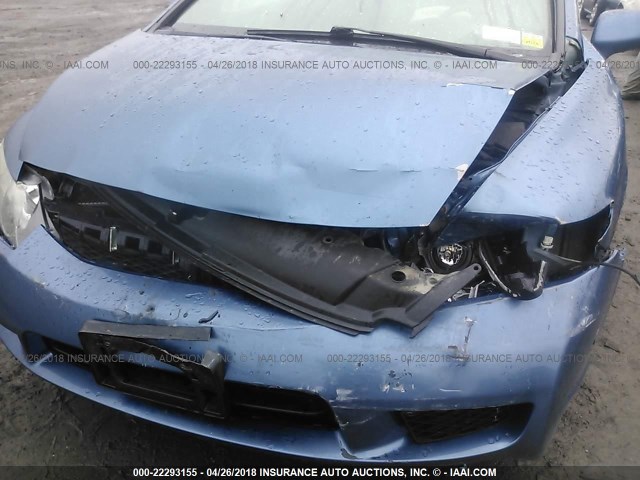 2HGFA1F63BH549653 - 2011 HONDA CIVIC LX-S ლურჯი ფოტო 6