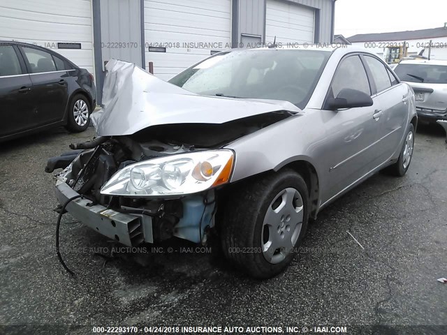 1G2ZF57B284156110 - 2008 PONTIAC G6 VALUE LEADER/BASE SILVER photo 2