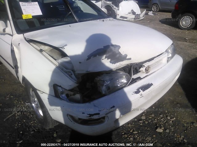 2T1BB02E5TC147436 - 1996 TOYOTA COROLLA DX WHITE photo 6