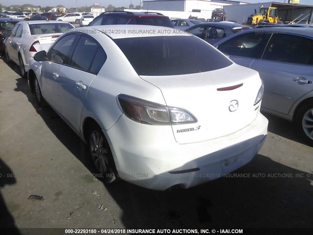 JM1BL1V71C1655035 - 2012 MAZDA 3 I WHITE photo 3