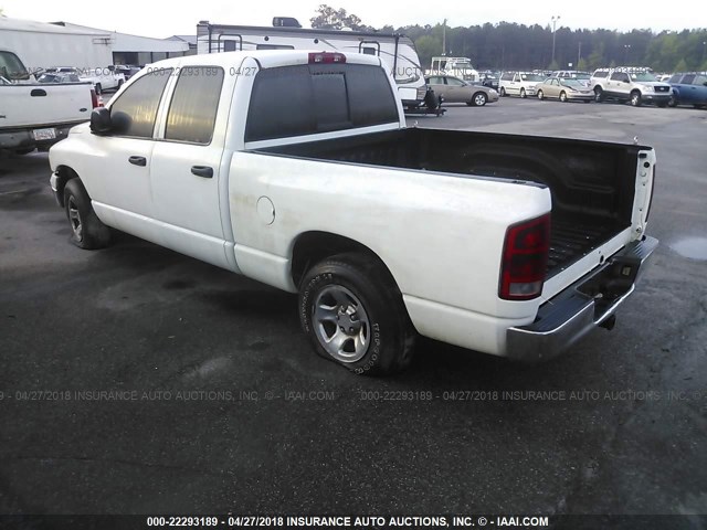 1D7HA18N83S171101 - 2003 DODGE RAM 1500 ST/SLT WHITE photo 3