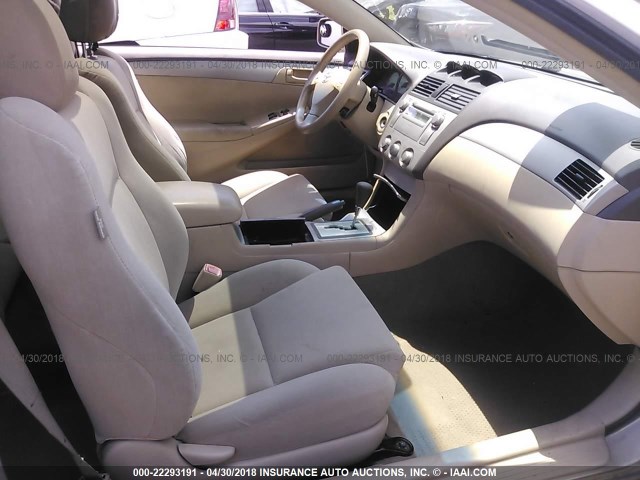 4T1CE38P75U978055 - 2005 TOYOTA CAMRY SOLARA SE/SLE შამპანური ფოტო 5