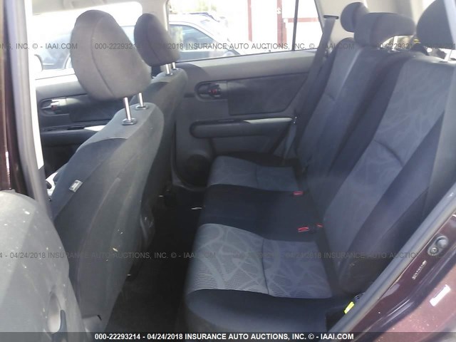 JTLZE4FE7FJ077278 - 2015 TOYOTA SCION XB BURGUNDY photo 8