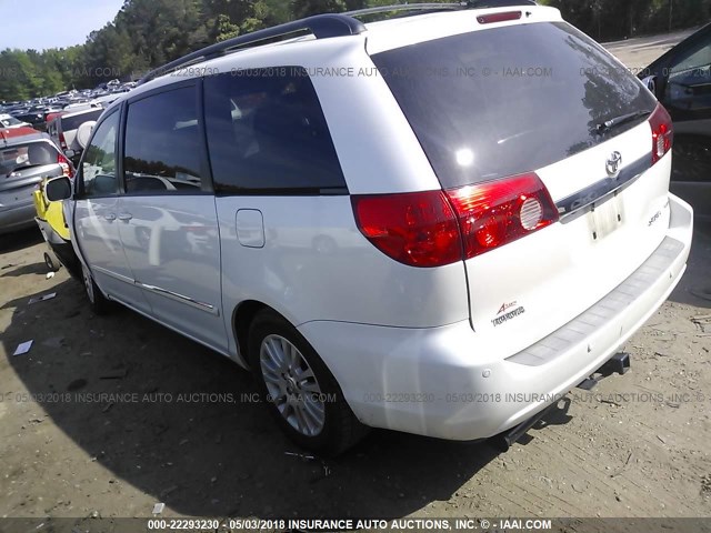 5TDZK22C27S060034 - 2007 TOYOTA SIENNA XLE/XLE LIMITED WHITE photo 3