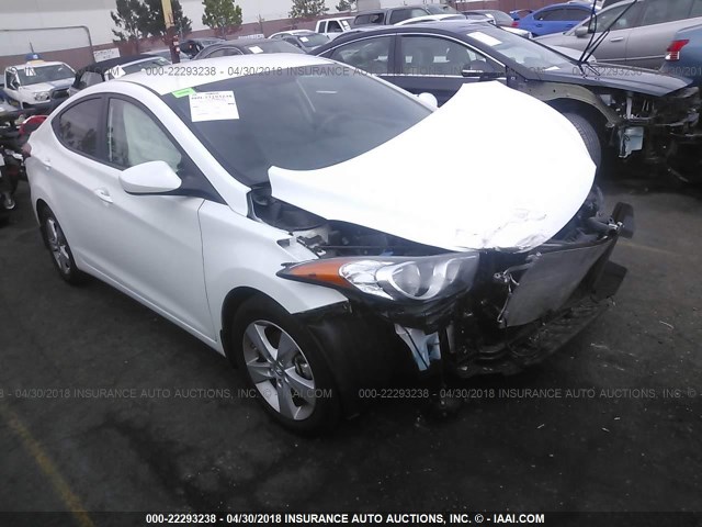 5NPDH4AE3DH427791 - 2013 HYUNDAI ELANTRA GLS/LIMITED WHITE photo 1