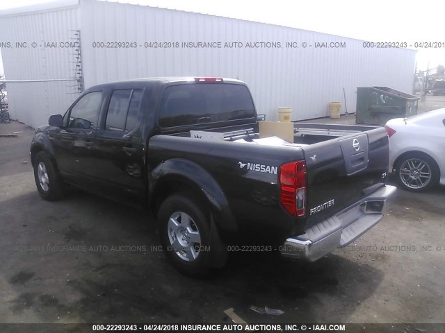 1N6AD07U57C434082 - 2007 NISSAN FRONTIER CREW CAB LE/SE/OFF ROAD BLACK photo 3