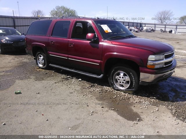 1GNFK16Z03J254782 - 2003 CHEVROLET SUBURBAN K1500 MAROON photo 1