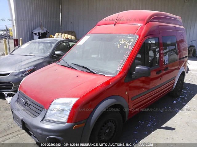 NM0LS6AN4DT167466 - 2013 FORD TRANSIT CONNECT XL RED photo 2