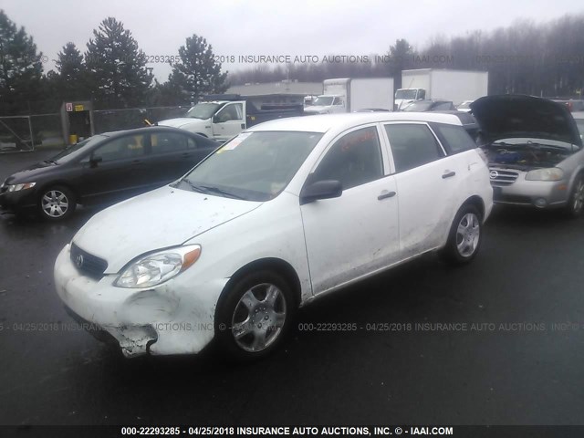 2T1KR32E77C652509 - 2007 TOYOTA COROLLA MATRIX XR WHITE photo 2