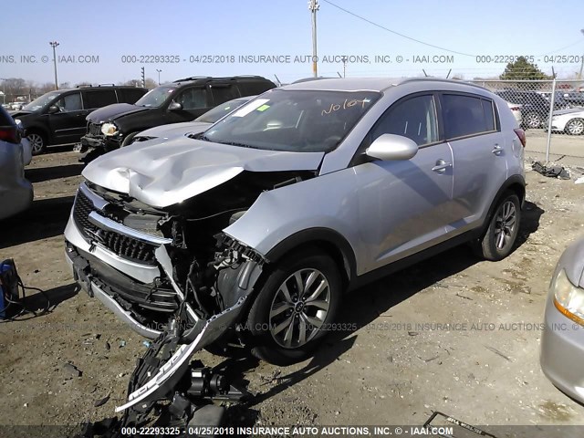 KNDPB3AC5G7808087 - 2016 KIA SPORTAGE LX SILVER photo 2