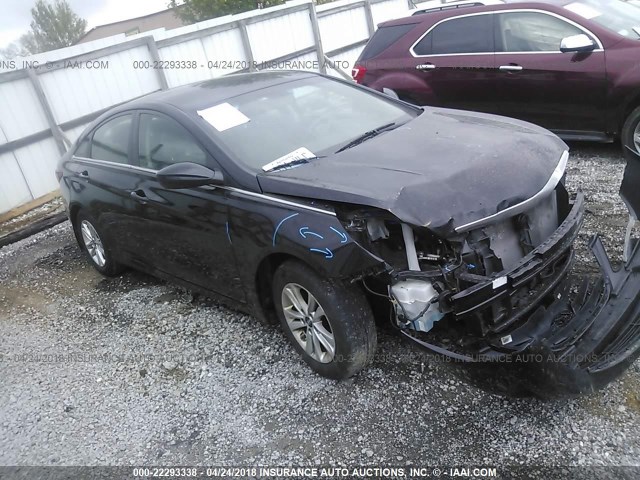 5NPEB4AC6DH592853 - 2013 HYUNDAI SONATA GLS BLACK photo 1