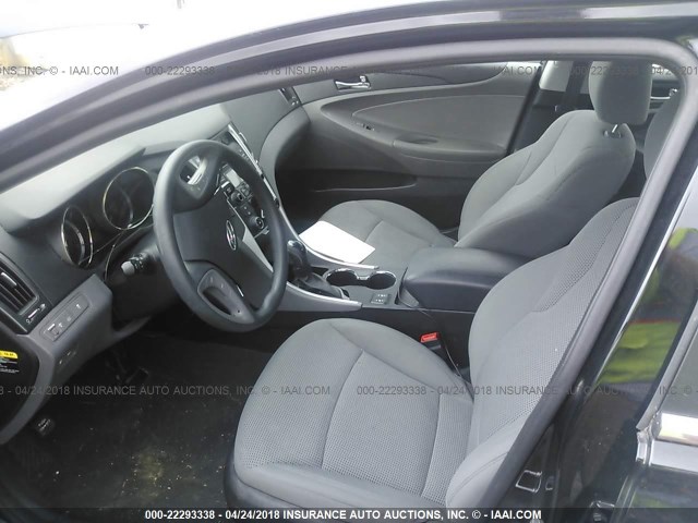 5NPEB4AC6DH592853 - 2013 HYUNDAI SONATA GLS BLACK photo 5
