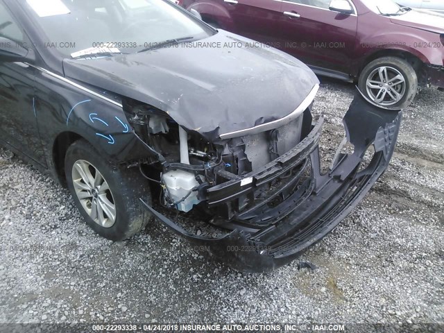 5NPEB4AC6DH592853 - 2013 HYUNDAI SONATA GLS BLACK photo 6