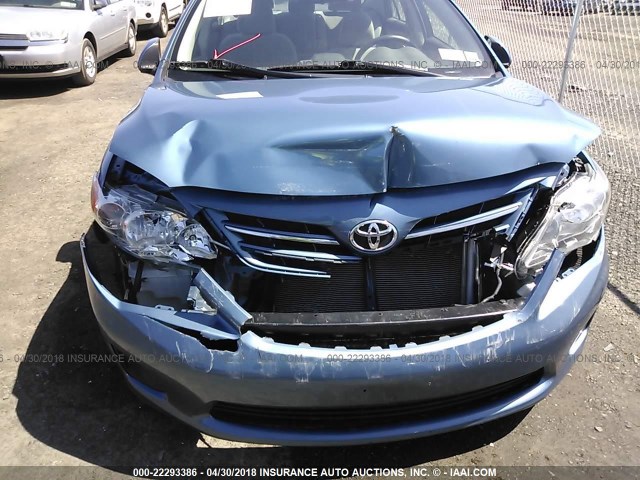 5YFBU4EE8DP212598 - 2013 TOYOTA COROLLA S/LE BLUE photo 6