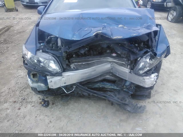 2HGFB6E56DH706324 - 2013 HONDA CIVIC SI BLUE photo 6