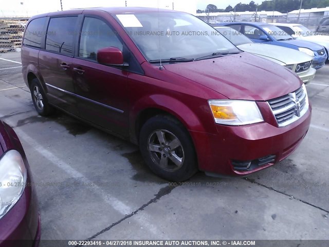 1D8HN54P18B143985 - 2008 DODGE GRAND CARAVAN SXT RED photo 1