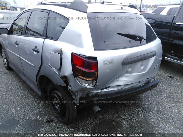 5Y2SL65818Z414154 - 2008 PONTIAC VIBE SILVER photo 6