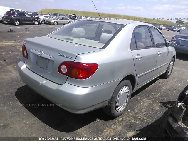 JTDBR32E230042800 - 2003 TOYOTA COROLLA CE/LE SILVER photo 4