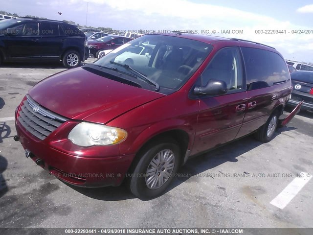 2A4GP44R36R873213 - 2006 CHRYSLER TOWN & COUNTRY LX BURGUNDY photo 2