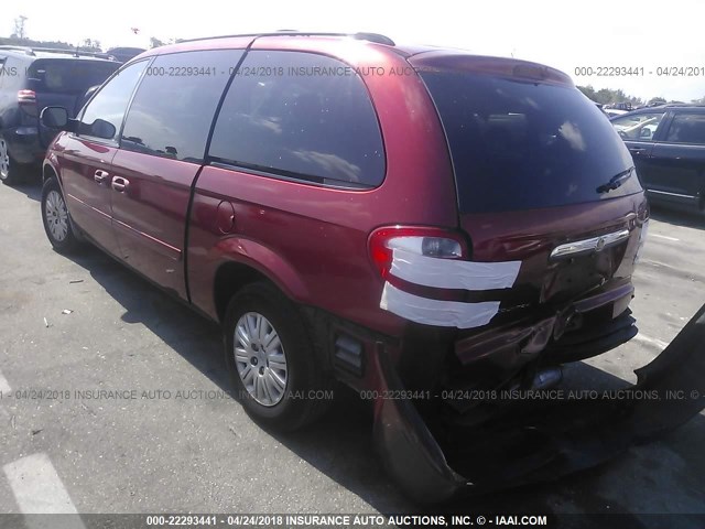 2A4GP44R36R873213 - 2006 CHRYSLER TOWN & COUNTRY LX BURGUNDY photo 3