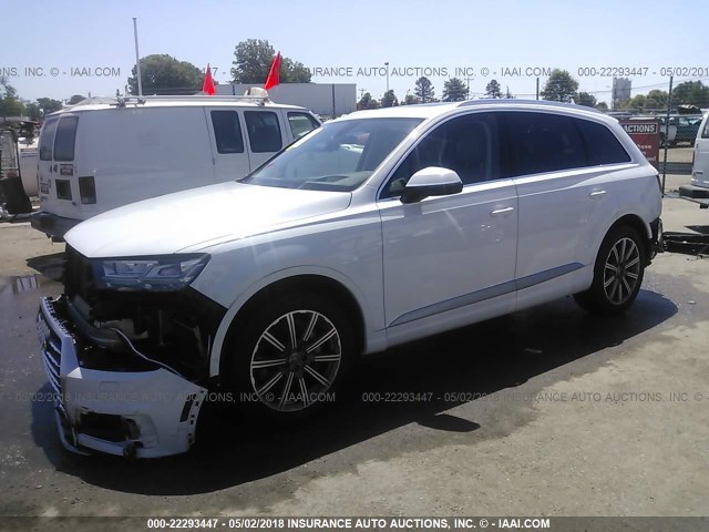 WA1VAAF76HD036433 - 2017 AUDI Q7 PRESTIGE WHITE photo 2