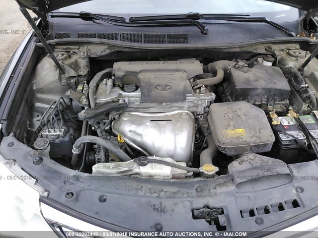 4T1BF1FK6CU525448 - 2012 TOYOTA CAMRY SE/LE/XLE GREEN photo 10