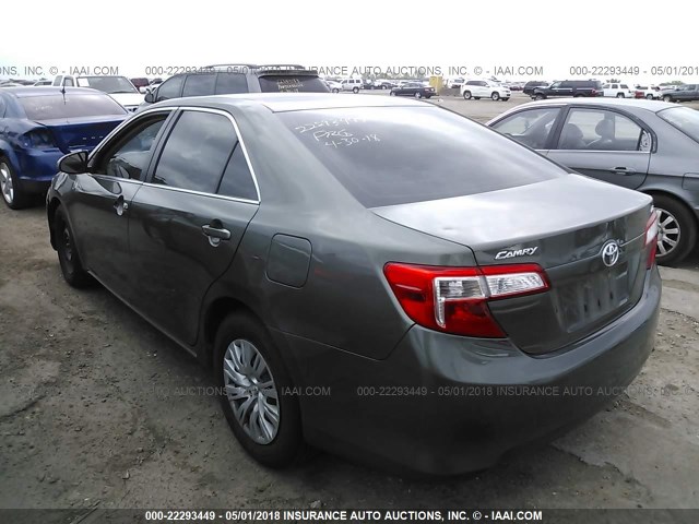 4T1BF1FK6CU525448 - 2012 TOYOTA CAMRY SE/LE/XLE GREEN photo 3