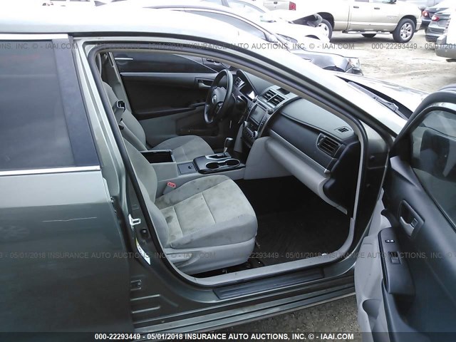 4T1BF1FK6CU525448 - 2012 TOYOTA CAMRY SE/LE/XLE GREEN photo 5