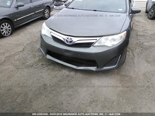 4T1BF1FK6CU525448 - 2012 TOYOTA CAMRY SE/LE/XLE GREEN photo 6