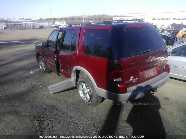 1FMDU73W32UC97190 - 2002 FORD EXPLORER XLT RED photo 3