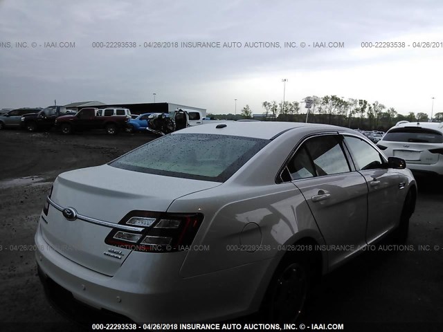 1FAHP2E88DG122441 - 2013 FORD TAURUS SEL WHITE photo 4