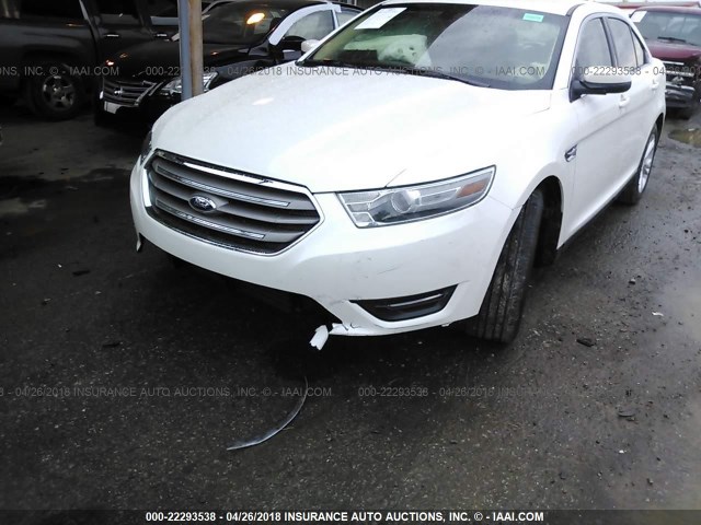 1FAHP2E88DG122441 - 2013 FORD TAURUS SEL WHITE photo 6