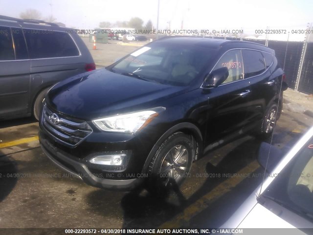 5XYZU3LB5DG015071 - 2013 HYUNDAI SANTA FE SPORT  BLACK photo 2