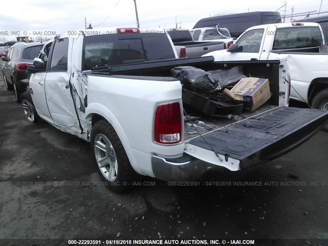 1C6RR7PM3ES386012 - 2014 RAM 1500 LONGHORN WHITE photo 3