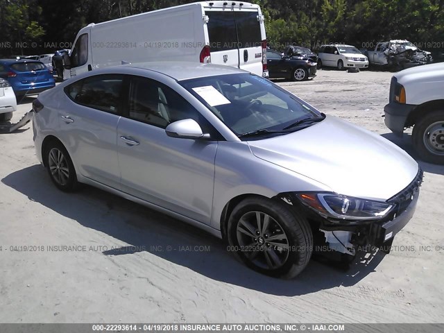 5NPD84LF6JH231068 - 2018 HYUNDAI ELANTRA SEL/VALUE/LIMITED SILVER photo 1