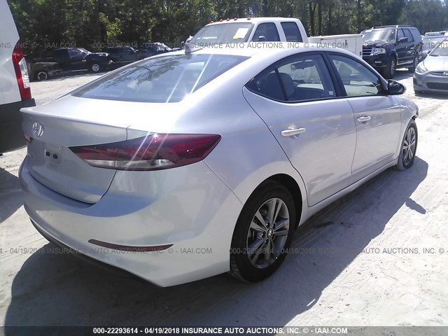 5NPD84LF6JH231068 - 2018 HYUNDAI ELANTRA SEL/VALUE/LIMITED SILVER photo 4