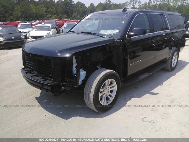 1GNSCHKC5JR133153 - 2018 CHEVROLET SUBURBAN C1500 LT BLACK photo 6