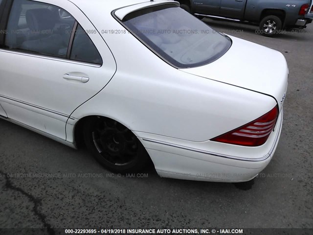 WDBNG84J34A424578 - 2004 MERCEDES-BENZ S 500 4MATIC WHITE photo 6