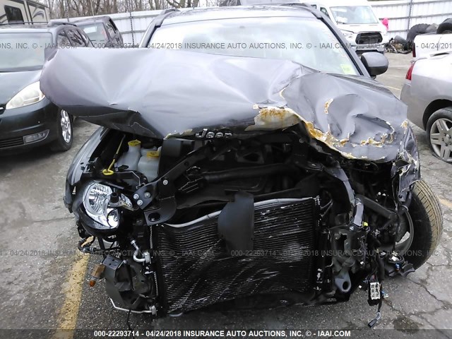 1C4NJDEB2HD205005 - 2017 JEEP COMPASS LATITUDE 灰色 照片 6