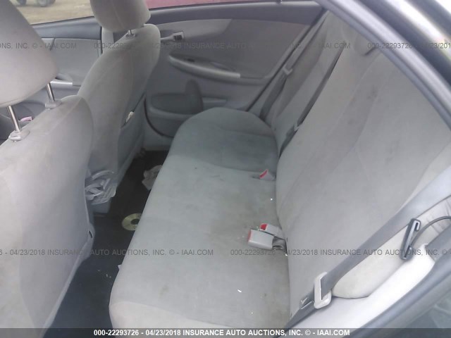 2T1BU4EE4DC006484 - 2013 TOYOTA COROLLA S/LE GRAY photo 8