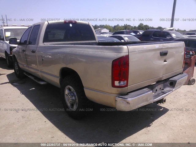 3D7KA28633G703138 - 2003 DODGE RAM 2500 ST/SLT TAN photo 3