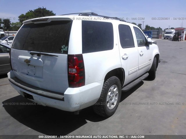 1GNSCBE09ER127490 - 2014 CHEVROLET TAHOE C1500 LT WHITE photo 4