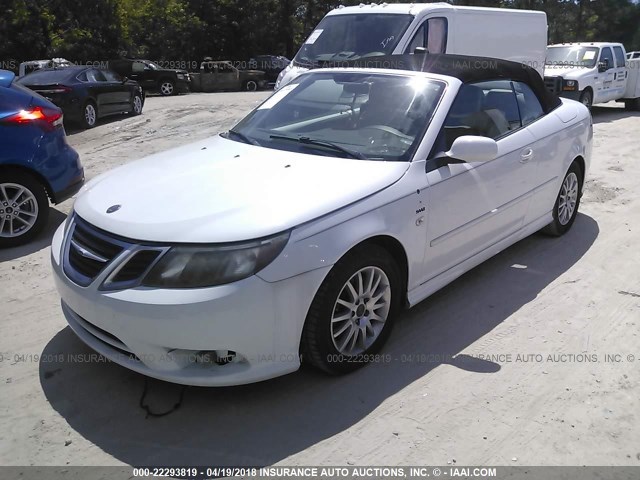 YS3FB79Y786003680 - 2008 SAAB 9-3 2.0T WHITE photo 2