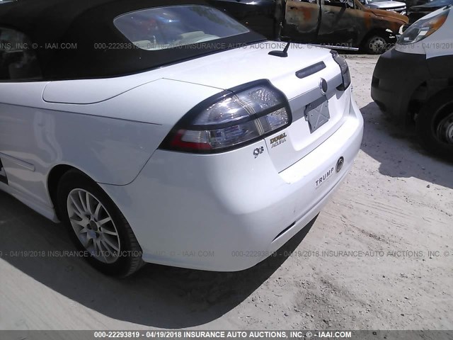 YS3FB79Y786003680 - 2008 SAAB 9-3 2.0T WHITE photo 6