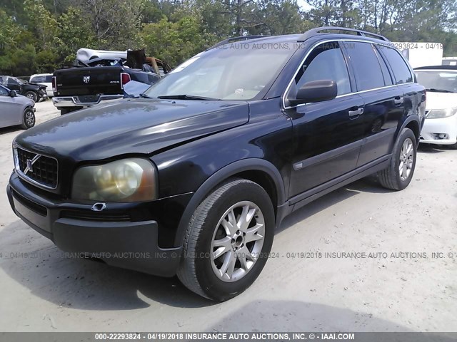 YV1CZ91H141080690 - 2004 VOLVO XC90 T6 BLACK photo 2