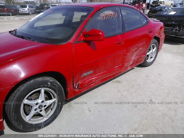 1G2WR52193F142873 - 2003 PONTIAC GRAND PRIX GTP RED photo 6