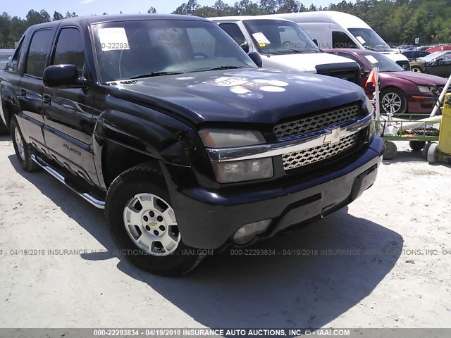 3GNEC13T72G107352 - 2002 CHEVROLET AVALANCHE C1500 BLACK photo 6