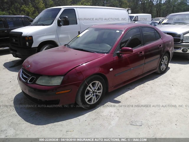 YS3FD49Y271104050 - 2007 SAAB 9-3 2.0T RED photo 2